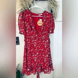 Floral print dress size S NWT